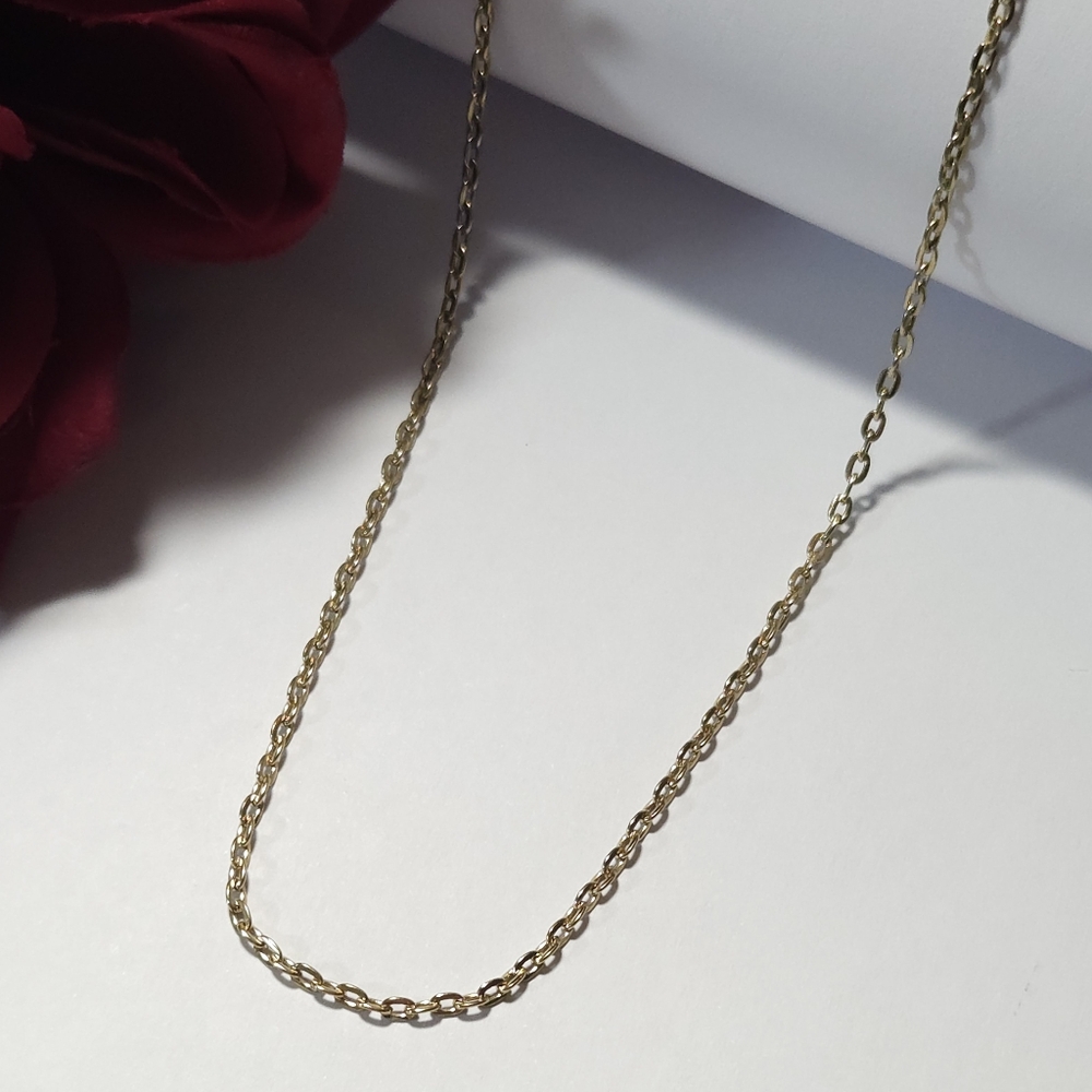 Vintage Gold Tone Chunky Oval Link Chain Necklace 20" Long